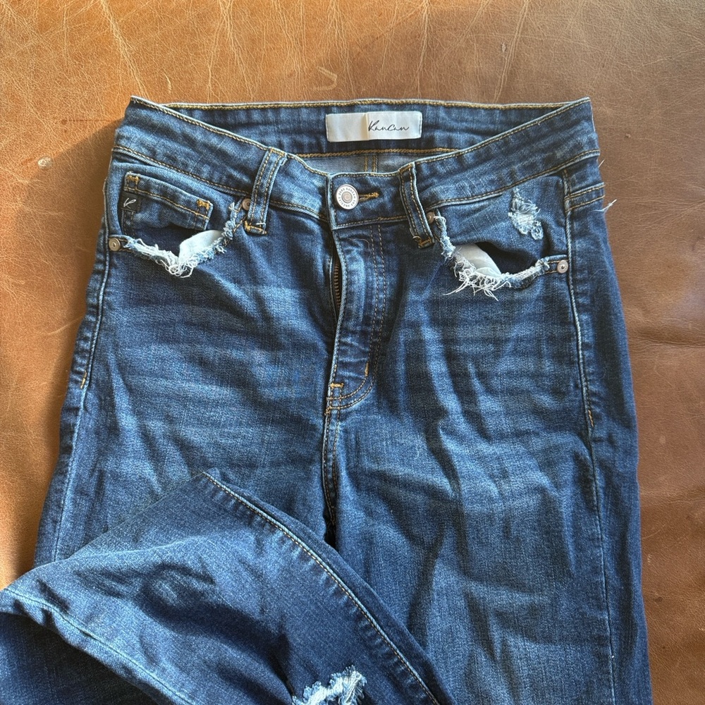KanCan Distressed Blue Skinny Jeans
